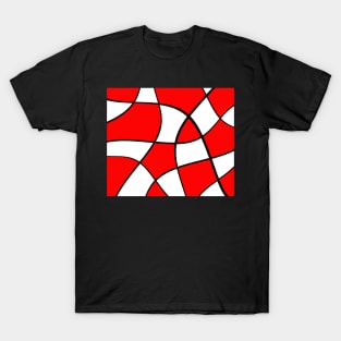 Abstract - red, black and white. T-Shirt